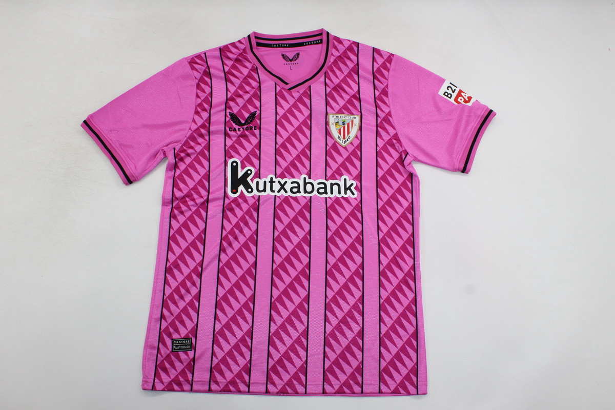 AAA Quality Athletic Bilbao 23/24 GK Pink Soccer Jersey